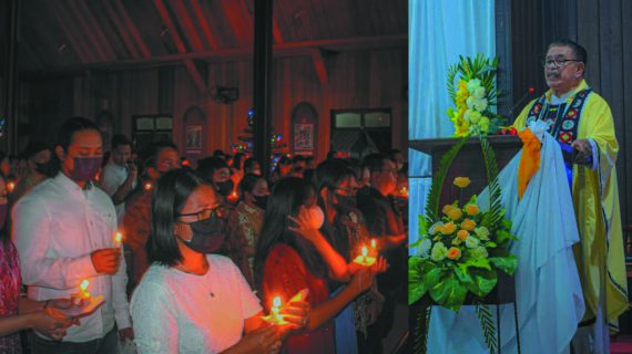 Perayaan Natal Gereja Katolik St. Paulus Lambing Berlangsung Meriah Dan Khidmat