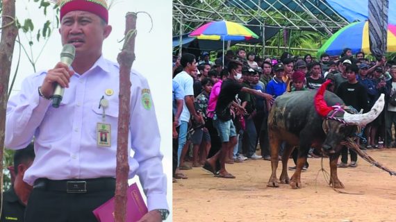 Pelaksanaan Puncak Upacara Adat Kenyau Kuangkay