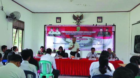 Sosialisasi Wawasan Kebangsaan Dan Cinta Tanah Air Di Kecamatan Nyuatan