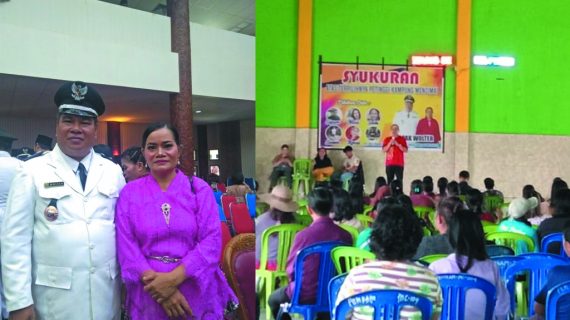Acara Syukuran Atas Dilantiknya Petinggi Kampung Mencimai