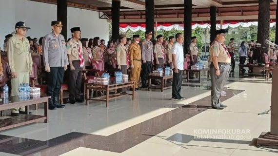 Sekretaris Daerah Kutai Barat Pimpin Upacara Pringatan Hari Pramuka Ke-62
