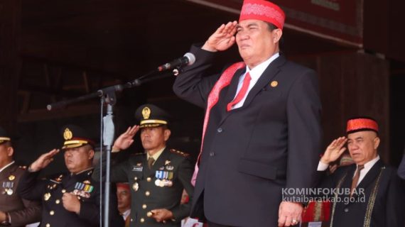 Upacara Peringatan Detik Detik Proklamasi Kemerdekaan Republik Indonesia Ke-78 Di Kutai Barat