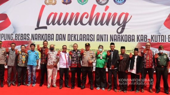 Polres Kutai Barat Launching Kampung Bebas Narkoba