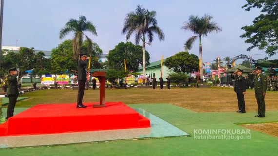 Peringati HUT TNI Ke 78, Kodim 0912/KBR Laksanakan Upacara Peringatan