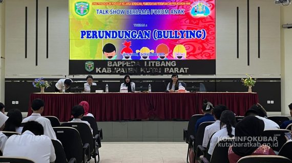 Bahayanya Perilaku Perundungan, DP2KBP3A Kutai Barat Gelar Talkshow Bersama Forum Anak