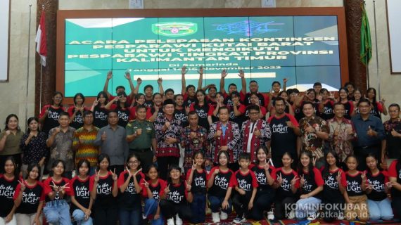 Pemerintah Kabupaten Kutai Barat Melepas Kontingen Untuk Mengikuti Pesparawi Tingkat Provinsi Kalimantan Timur