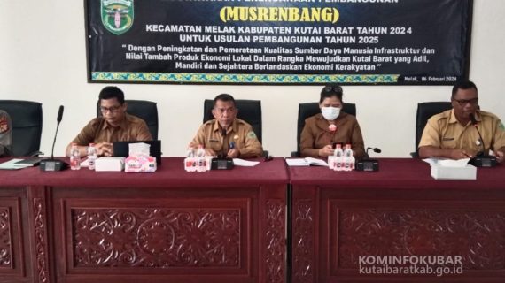 Agar Terwujudnya Sinergitas Dan Kesepakatan Bersama, Bappeda Litbang Kutai Barat Gelar  Musrenbang Kecamatan Melak