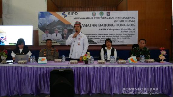Bappeda Litbang Kutai Barat Gelar Musrenbang Kecamatan Barong Tongkok