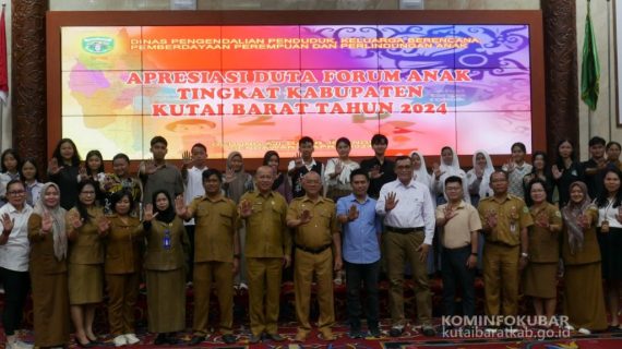 DP2KBP3A Kutai Barat Gelar Kegiatan Apresiasi Duta Forum Anak Tingkat Kabupaten Kutai Barat Tahun 2024