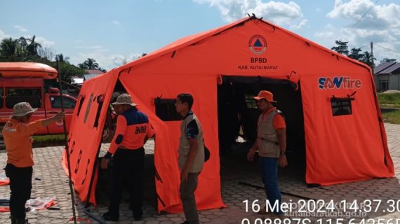 Siaga Banjir Susulan, Pemkab Kutai Barat Tenda di Daerah Pesisir
