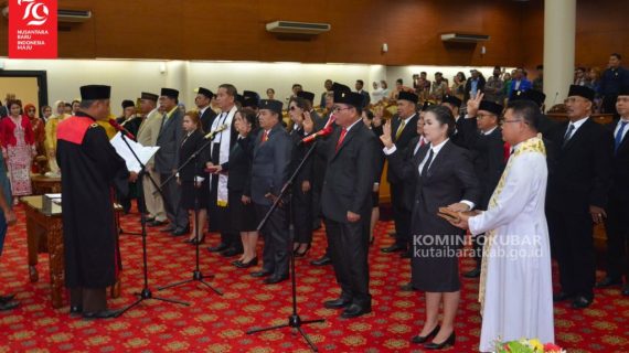 25 Anggota DPRD Kabupaten Kutai Barat periode 2024-2029 Resmi Dilantik