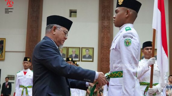 45 Anggota Paskibra Merah Putih Resmi Dikukuhkan
