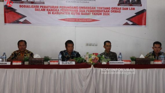 Badan Kesbangpol Kutai Barat Sosialisasikan Peraturan Perundang-Undangan Tentang Ormas dan LSM