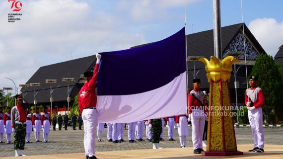 Persiapan Upacara Peringatan Kemerdekaan, Paskibra Kutai Barat Gladi Bersih