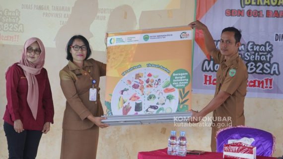 Dinas Ketahanan Pangan Kutai Barat Gelar B2SA Goes To School di SDN 001 Barong Tongkok