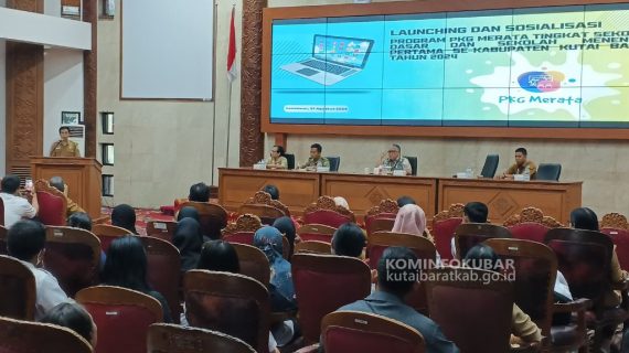 Disdikbud Kutai Barat Luncurkan PKG Merata Dan Sosialisasi Peningkatan Kualitas Guru Melalui Penerapan Manajemen Talenta