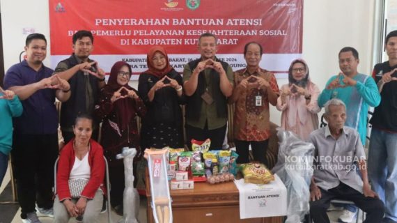 Kutai Barat Terima Bantuan Atensi Dari Kemensos RI Bagi 47 Penerima Manfaat