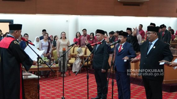 Pimpinan DPRD Kutai Barat 2024-2029 Resmi Dilantik