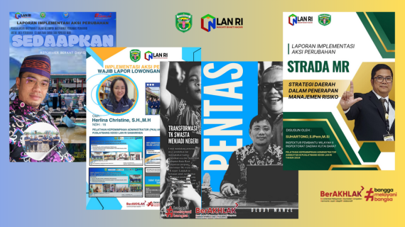 Mengikuti Diklat Kepemimpinan, 4 Pejabat Administrator Kabupaten Kutai Barat Menginisiasi Berbagai Aksi Perubahan