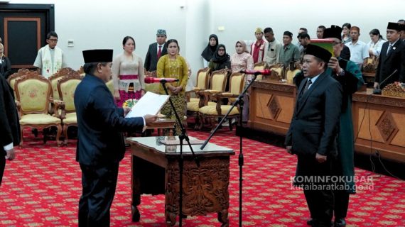 Pengucapan Sumpah/Janji PAW Anggota DPRD Kutai Barat, Errye Sugyanto Resmi Menjabat untuk Masa 2024-2029